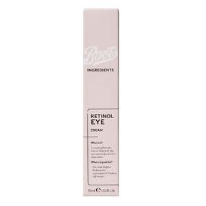 Boots Ingredients Retinol Eye Cream 15ml