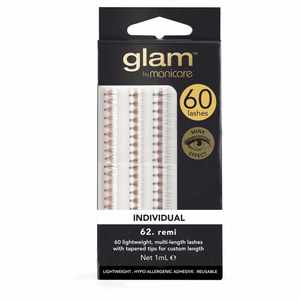 Make Up Accessories False Eyelashes: Glam by Manicare Individual Lashes- 62. remi 60s