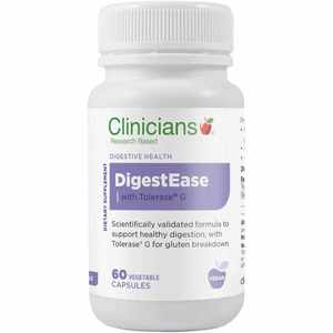Medicines Digestive Health: Clinicians Digestease +Tolerase Vege Capsules 60s