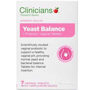Clinicians: Clinicians Yeast Balance Vaginal Tablets 7s