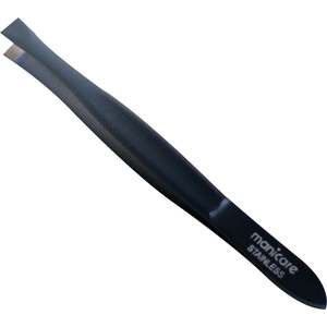 Manicare Tweezer Flat Gun Metal Black