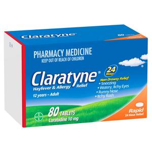 Claratyne Tabs 10mg 80s