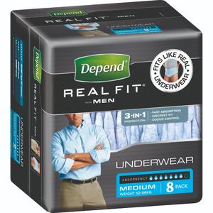 Depend: Depend REALFIT Medium Mens 8pk