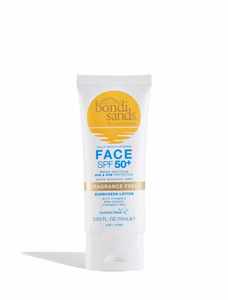 Bondi Sands Face Sunscreen Lotion Tube Fragrance Free SPF50 75ml