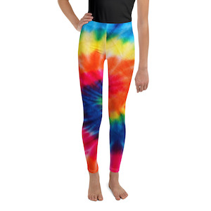 Autumn Rain Collection: Tie Dye Youth Leggings