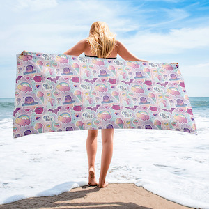 Products: Spooky Cute Pastel Beach Towel