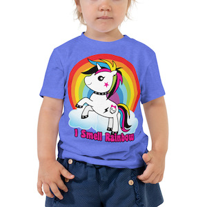 Rainbow UnicornToddler Short Sleeve Tee – I Smell Rainbow