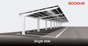 Solar: Single sided Solar Power Car Port