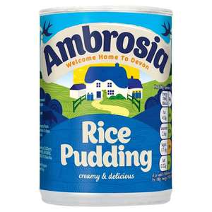 Canned Goods: Ambrosia Creamy Rice Pudding 400g