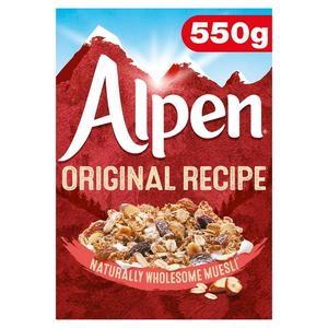 Cereals: Alpen Muesli Original 550g