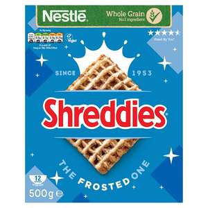 Cereals: Nestle Frosted Shreddies 500g