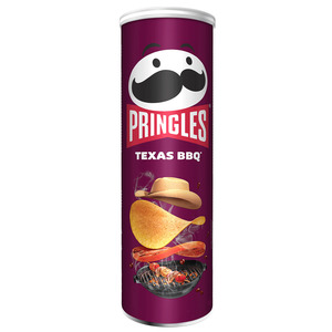 Crisps Snacks: Pringles Texas BBQ 165g