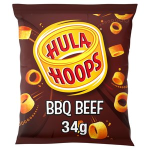 Hula Hoops BBQ Beef Potato Rings 34g