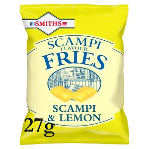 Crisps Snacks: Smiths Scampi & Lemon Fries 27g