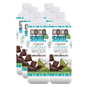 Drinks: Coco Soul Coconut Water with Dark Chocolate 1.25L - 6 Pack Deal