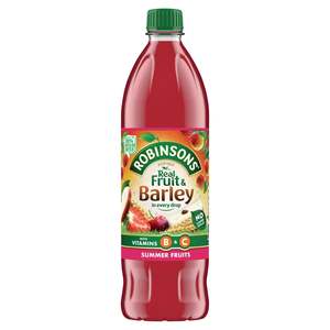 Drinks: Robinsons Fruit & Barley Summer Fruits Squash 1L