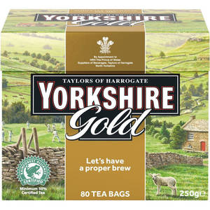 Hot Drinks: Taylor's of Harrogate Yorkshire Gold Teabags - 80 Pack