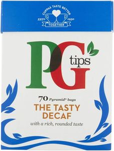 Hot Drinks: PG Tips Decaffeinated 70 Tea Bags