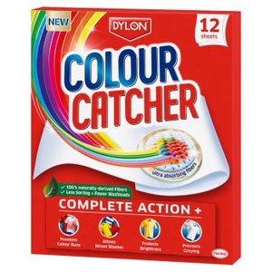 Laundry Hygiene Cleaning: Dylon Colour Catcher Protect Laundry Sheets - 12 Pack