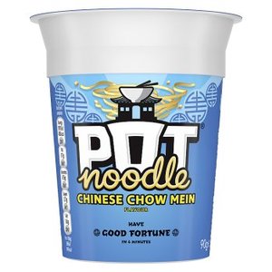 Pasta Rice Noodles: Pot Noodle Chow Mein 90g