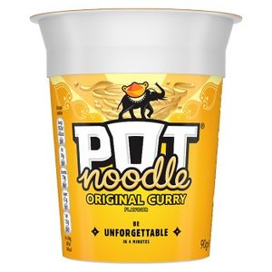 Pasta Rice Noodles: Pot Noodle Original Curry Standard 90g