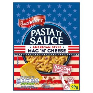 Pasta Rice Noodles: Batchelors Pasta 'n' Sauce American Style Mac 'n' Cheese Bacon Flavour 99g