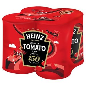 Soup: Heinz Cream of Tomato Soup 400g - 4 Pack