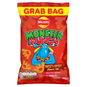 Walkers Monster Munch Flamin' Hot Snacks 40g