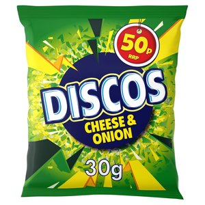 Discos Crisps Cheese and Onion 30g