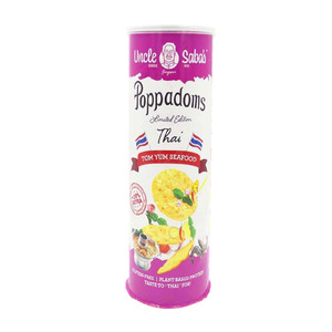Uncle Saba's Thai Tom Yum Poppadoms 60g