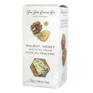 The Fine Cheese Co Walnut, Honey & Extra Virgin Olive Oil Crackers 100g