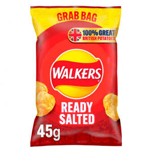 Dated Clearance Deals: Walkers Ready Salted Crisps 45g
