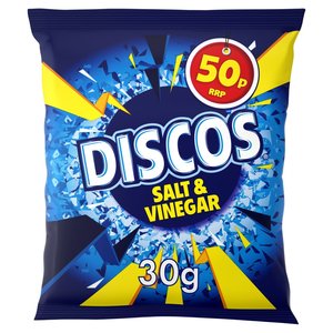 Top Picks 10 Off: Discos Crisps Salt and Vinegar 30g