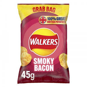 Eligible For Discount: Walkers Crisps Smokey Bacon 45g