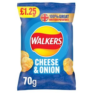 Eligible For Discount: Walkers Crisps Cheese & Onion 70g