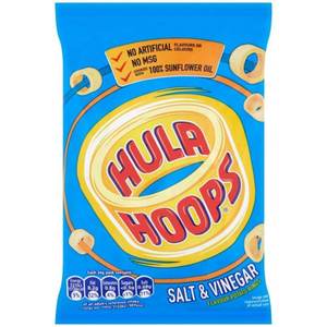 Hula Hoops: Hula Hoops Salt & Vinegar Potato Rings 34g