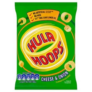 Hula Hoops Cheese & Onion Potato Rings 34g