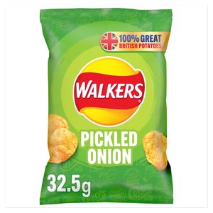 Walkers: Walkers Crisps Pickled Onion 32.5g