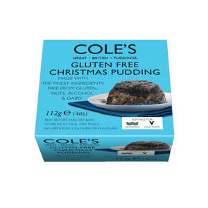 Clearance: Cole's Gluten, Nut & Alcohol Free Christmas Pudding 112g