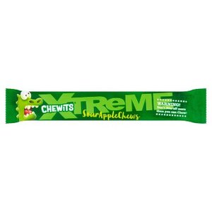 Chewits: Chewits Xtreme Sour Apple Chews 34g