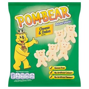 Pom Bear: Pom-Bear Potato Snacks Cheese & Onion Flavour 19g