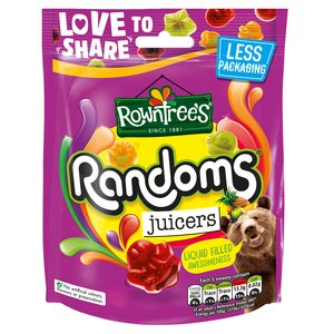 Rowntrees: Rowntree's Randoms Juicers Sweets Sharing Pouch 140g