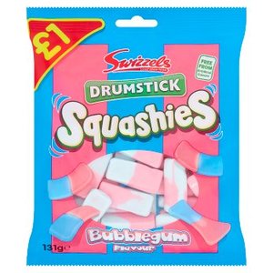 Swizzels: Swizzels Drumstick Squashies Bubblegum Flavour 131g