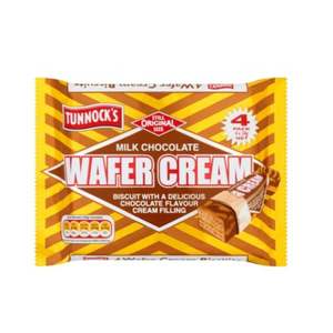 Tunnocks: Tunnock's Wafer Cream Milk Chocolate 24g - 4 Pack
