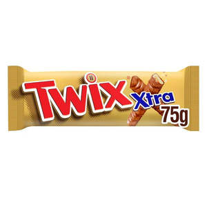 Twix: Twix Xtra Salted Caramel Chocolate Biscuit Twin Bars 75g