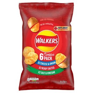 Walkers: Walkers Classic Variety Crisps 25g - 6 Pack