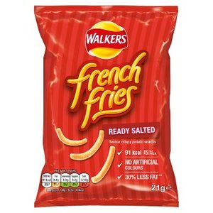 Walkers: Walkers French Fries Ready Salted Snacks 21g