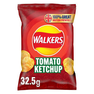 Walkers: Walkers Tomato Ketchup Crisps 32.5g