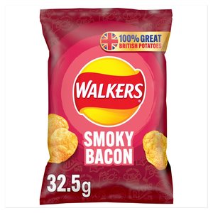 Walkers: Walkers Smoky Bacon Crisps 32.5g