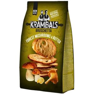 Crisps Snacks: Krambals Bruschetta Forest Mushrooms & Butter 70g